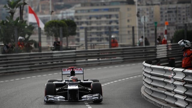 "Maldonado is crazy," Sergio Perez told his Sauber team after being cut off by the Venezuelan during final practice in Monaco