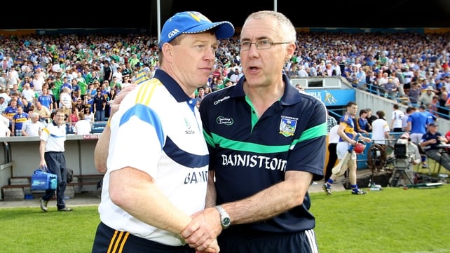 Limerick manager John Allen (r) felt inexperience cost his side victory against Tipperary