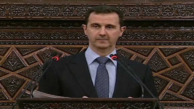 Bashar al-Assad repeated pledge to crackdown on opponents Bashar al-Assad repeated pledge to crackdown on opponents