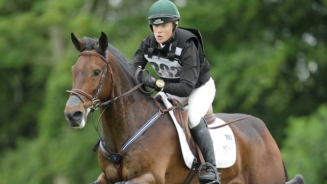 Ireland's Camilla Speirs competing in the cross country section of the Tattersalls International Horse Trials