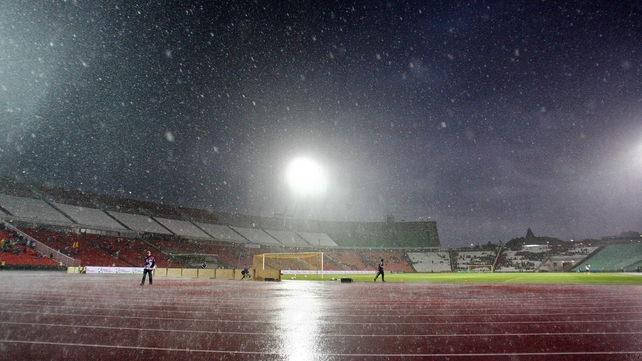 The weather changed dramatically in the hours before kick-off and there was an electric atmosphere both inside and around the stadium.