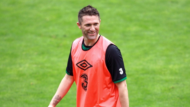 Skipper Robbie Keane has jetted in from LA and trained with the squad on Tuesday