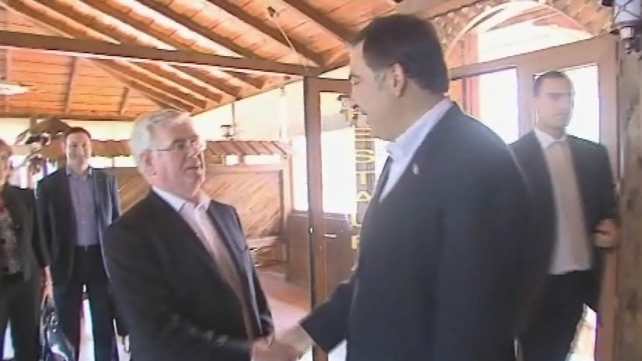 The Georgian President met the Tánaiste in the Black Sea resort of Batumi The Georgian President met the Tánaiste in the Black Sea resort of Batumi