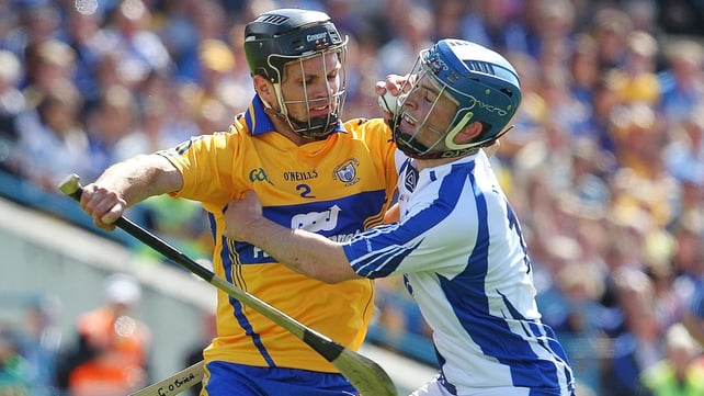Clare's Domhnall O'Donovan and Gavin O'Brien of Waterford