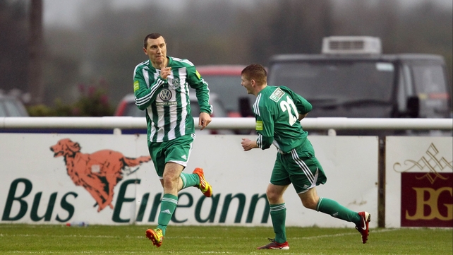 The evergreen Jason Byrne was the star man at the Carlisle Grounds