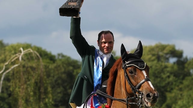 Paul Beecher celebrates his win