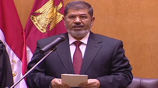 Allies of President Mohammed Mursi, fast-tracked the vote Allies of President Mohammed Mursi, fast-tracked the vote