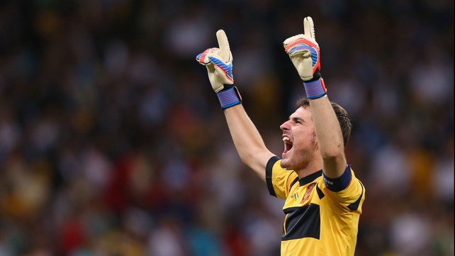 Iker Casillas has been nursing a broken hand picked up against Valencia in January