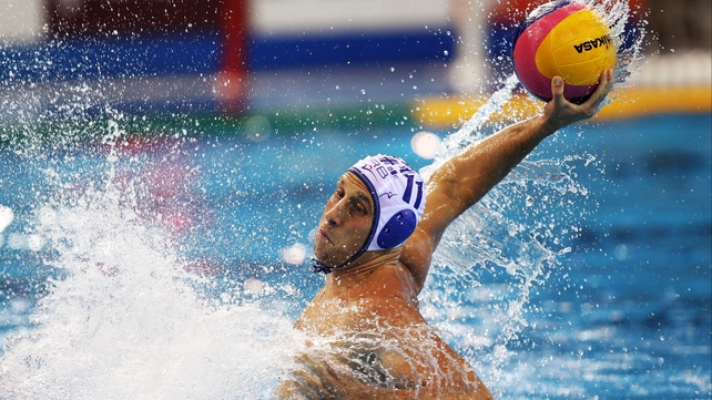 Andrija Prlainovic of Serbia is among those aiming to stop Hungary's push for four-in-a-row