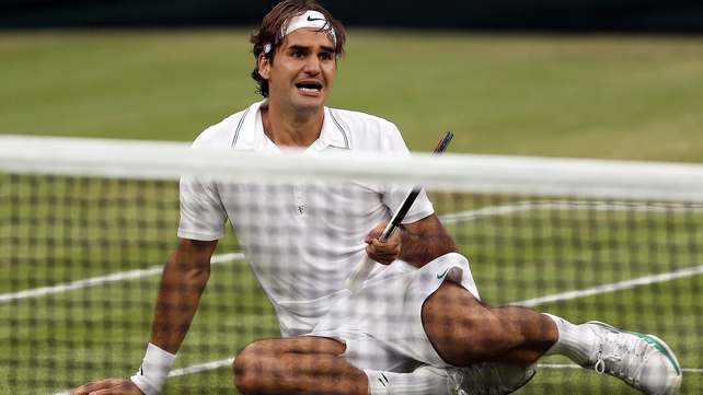 Roger Federer is overcome with emotion after claiming his first major since 2010