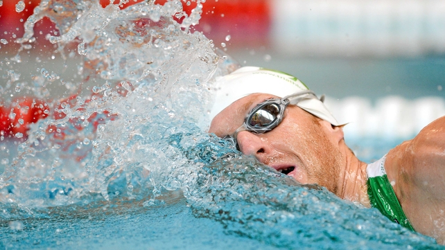Gavin Noble doing time in the pool