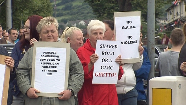 Protesters gather ahead of march Protesters gather ahead of march