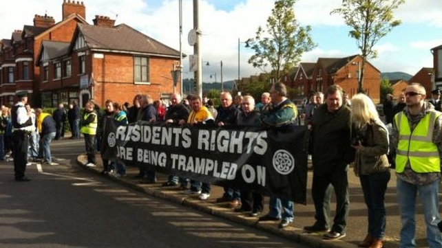 Residents are opposed to the march Residents are opposed to the march
