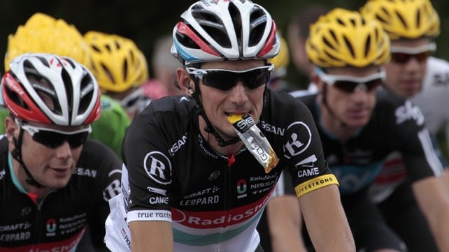 Frank Schleck tested positive for a diuretic on Saturday