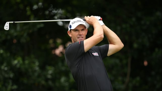 Padraig Harrington had a disappointing second round The Barclays in Farmingdale