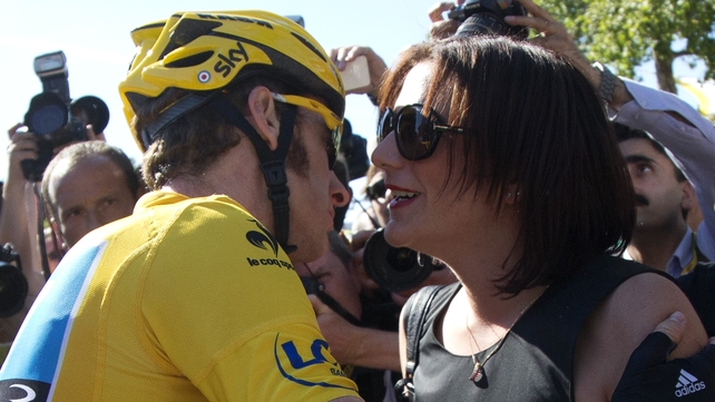 Wiggins completed his 13th day in the yellow jersey