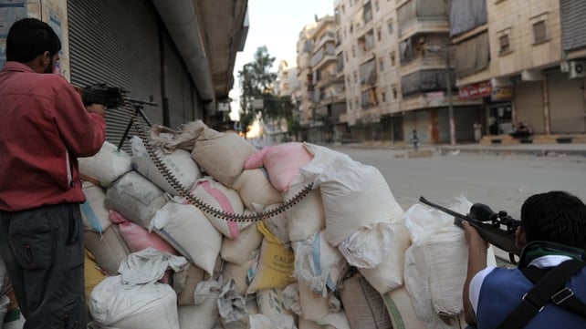 Syrian rebels are under attack from government forces in Aleppo Syrian rebels are under attack from government forces in Aleppo