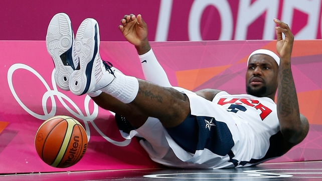 LeBron James one of a number of stars on the USA team