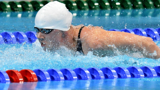 Sycerika McMahon finished third in her 200m IM heat