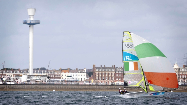 Ryan Seaton and Matt McGovern lie ninth overall in the 49er class