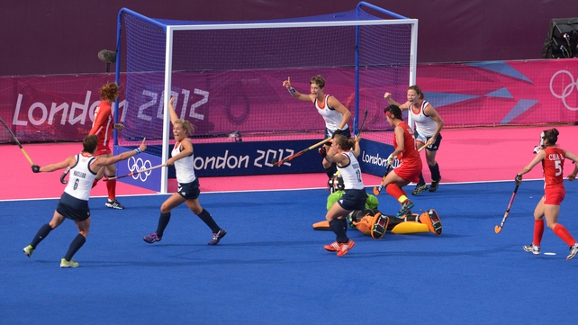 Britain banged five goals past a leaky South Korea at the Riverbank Arena in London