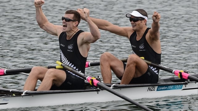New Zealand's Nathan Cohen (R) and Joseph Sullivan claimed gold in style