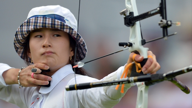 Ki Bo Bae held here nerve in a shoot-off to bag gold