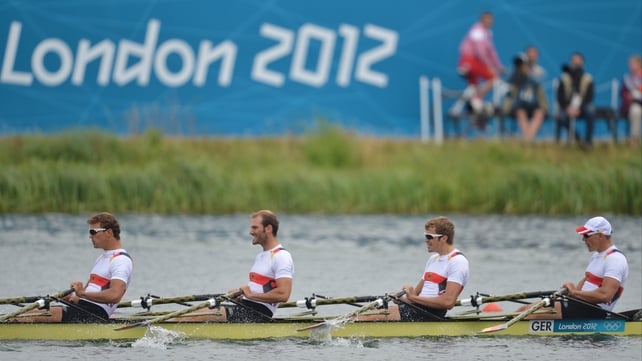 Germany took the top prize in the men's quadruple sculls gold