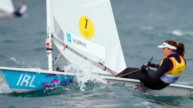 Annalise Murphy is in the silver medal position of the Laser Radial class at London 2012