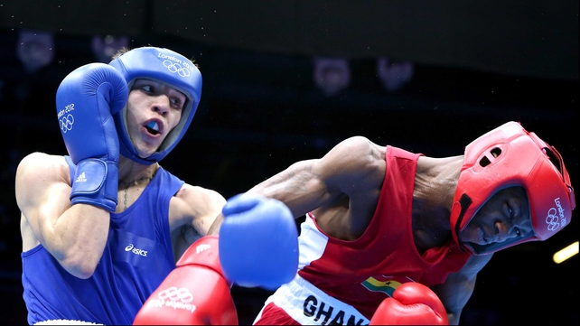 Michael Conlan connects with Duke Michah