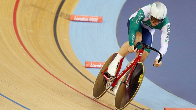 Martyn Irvine in action at the velodrome