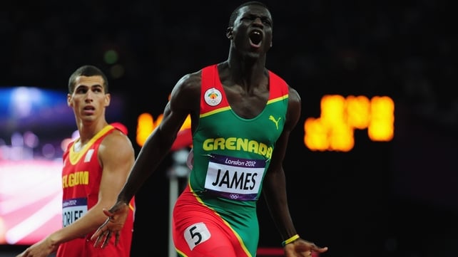 Kirani James claimed a hugely impressive victory in the 400m