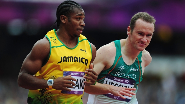 Hession tried in vain to keep up with Yohan Blake