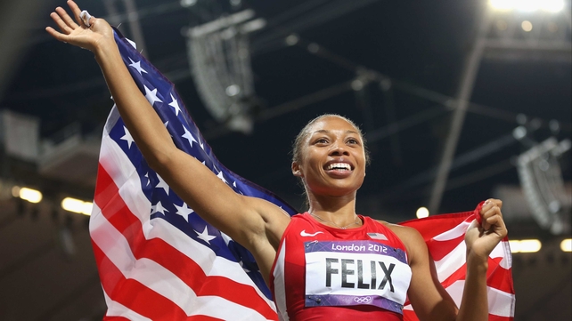Allyson Felix finally celebrates Olympic 200m gold