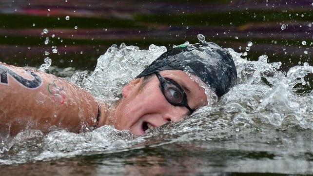 Eva Risztov has won marathon 10km swimming gold