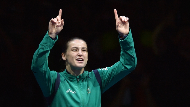 Katie Taylor will arrive home with the Irish team on Monday
