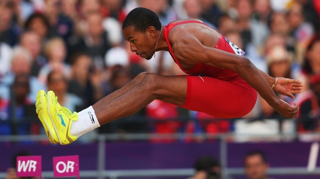 Christian Taylor produced a season's best to take the triple jump gold