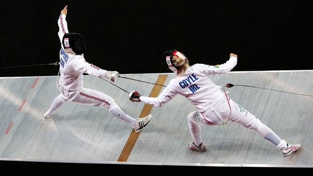 Natalya Coyle (r) claimed a silver medal in Palm Springs