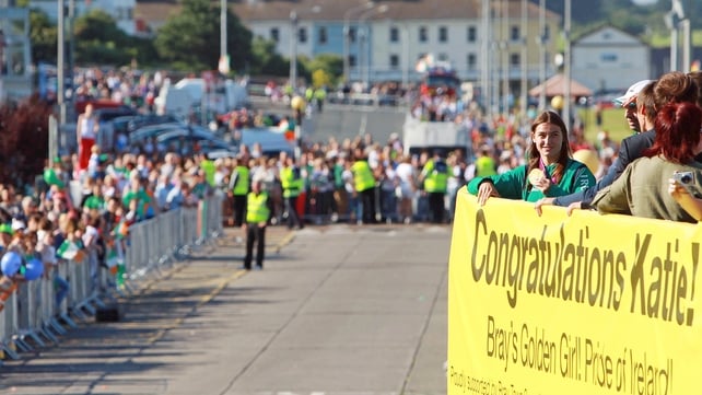 Huge crowds turned out for Katie Taylor's return to Bray