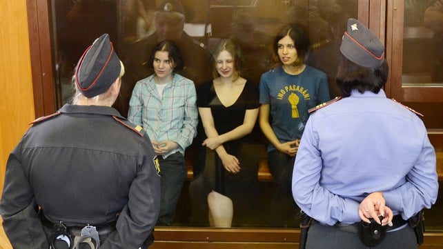 Pussy Riot members were sentenced to two years in jail Pussy Riot members were sentenced to two years in jail