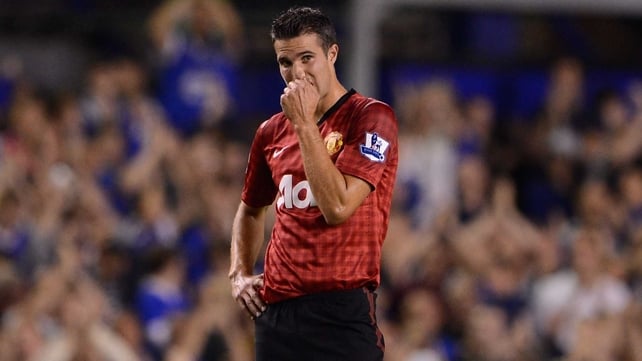 Robin van Persie came on as a substitute for Danny Welbeck