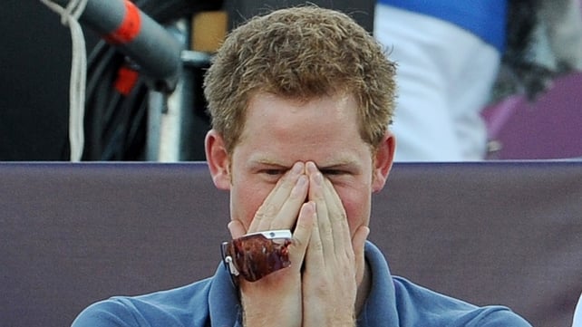 Prince Harry pictured watching Beach Volleyball at the London 2012 Olympic Games Prince Harry pictured watching Beach Volleyball at the London 2012 Olympic Games