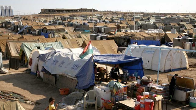 Domiz refugee camp, 20km southeast of Dohuk city, in northern Iraq