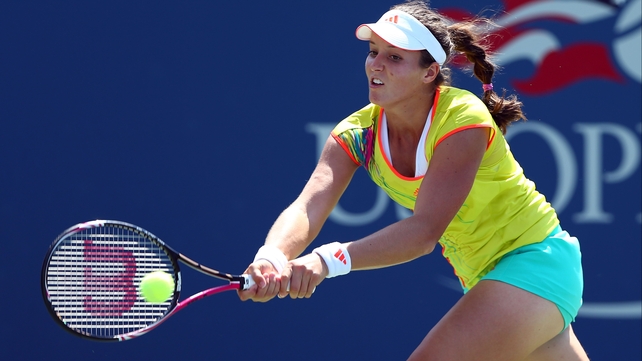 Laura Robson has advanced to the fourth round of a grand slam event for the first time