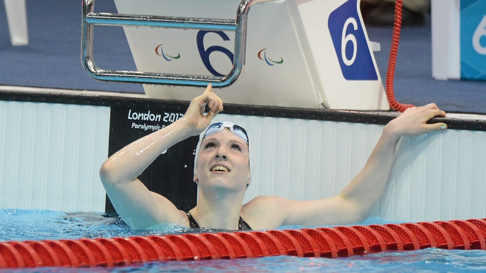 Just like lightweight boxing Olympic gold medallist Katie Taylor, Firth pointed to the heavens after her victory
