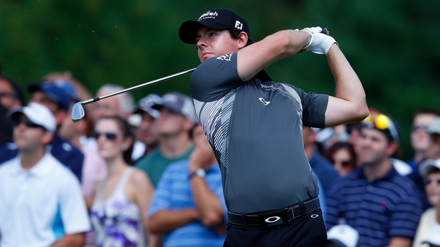 Rory McIlroy leads the Deutsche Bank Championship at the halfway stage