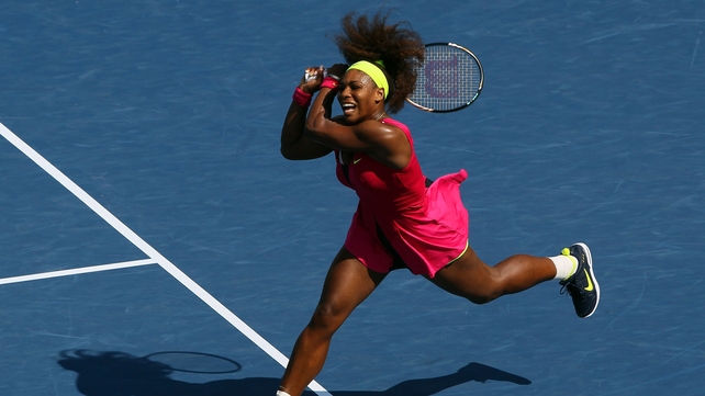 Serena Williams demolished Ekaterina Makarova in the second set of their encounter at Flushing Meadows