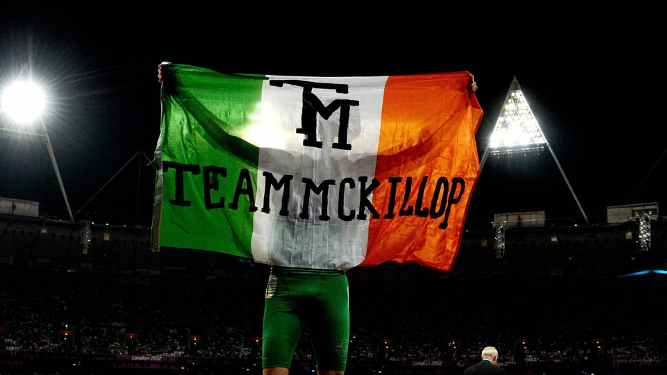 Before jogging a victory lap, draped in the Irish tricolour, while seeming to be barely out of breath