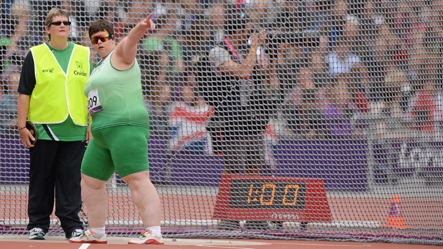 Ailish Dunne finished 12th in the F11/12 shot put