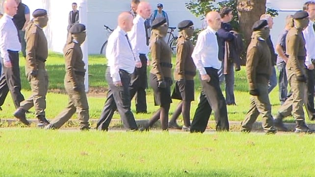 They were arrests following paramilitary activity at the funeral of Alan Ryan They were arrests following paramilitary activity at the funeral of Alan Ryan